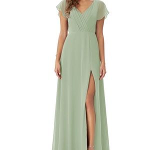 NWT Azazie Rylee Dusty Sage